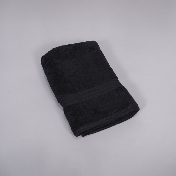 Terry Towel, Cotton - Black