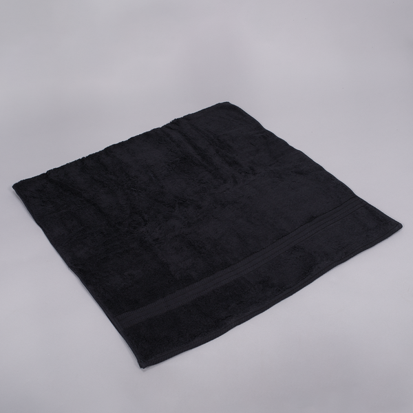 Terry Towel, Cotton - Black