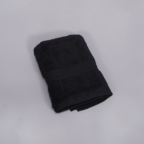 Terry Towel, Cotton - Black