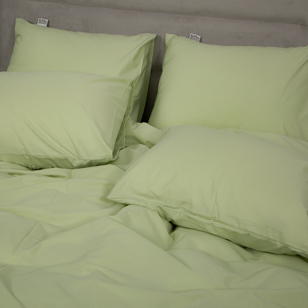 Percale Cotton, Duvet cover set - Green