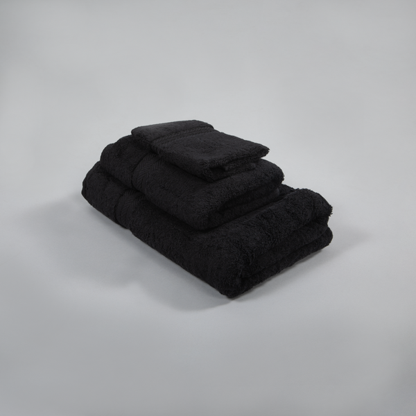 Terry Towel, Cotton - Black