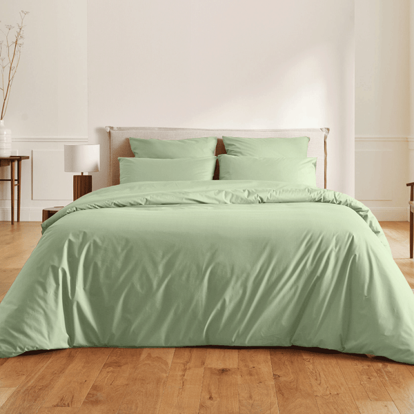 Percale Cotton, Duvet cover set - Green