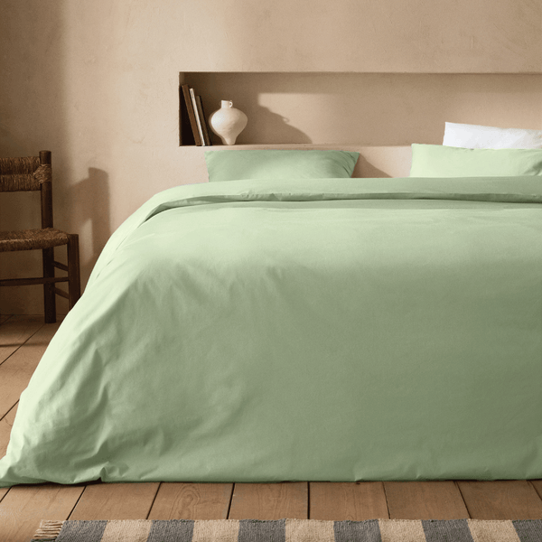 Percale Cotton, Duvet cover set - Green