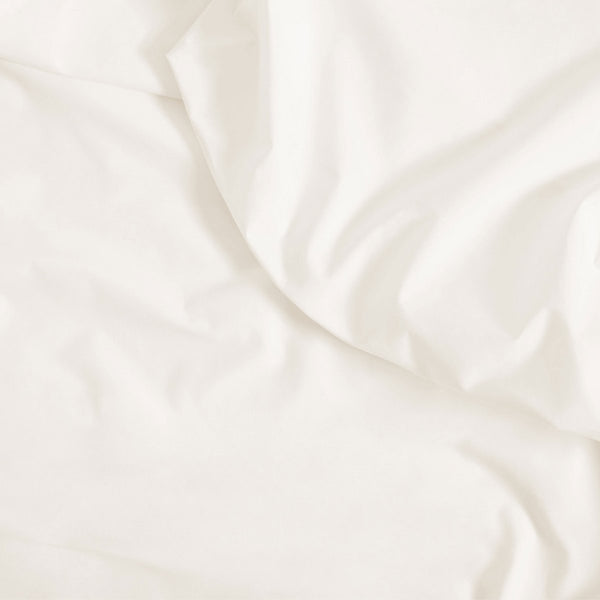 Percale Cotton, Flat bed sheet set - Ivory