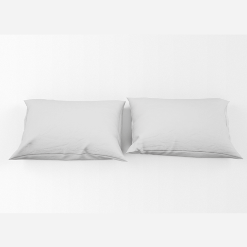 Percale Cotton, Pillowcase, Pack of two, White - 50x70cm