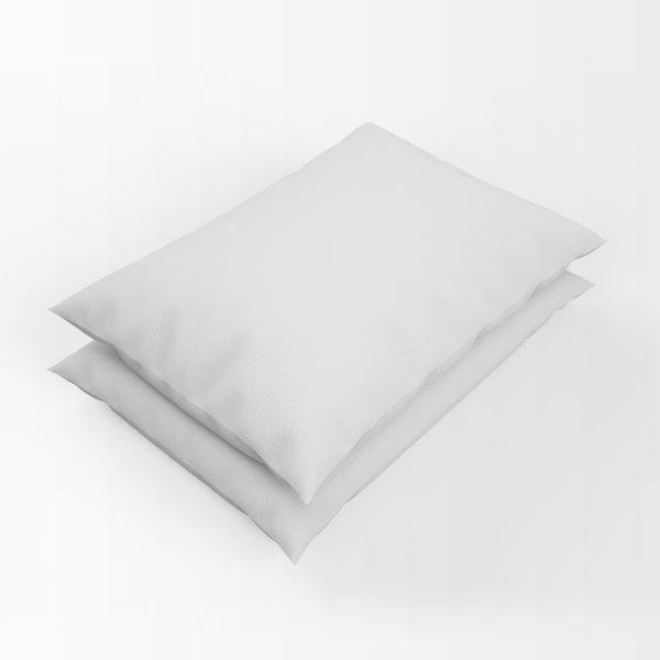 Percale Cotton, Pillowcase, Pack of two, White - 50x70cm